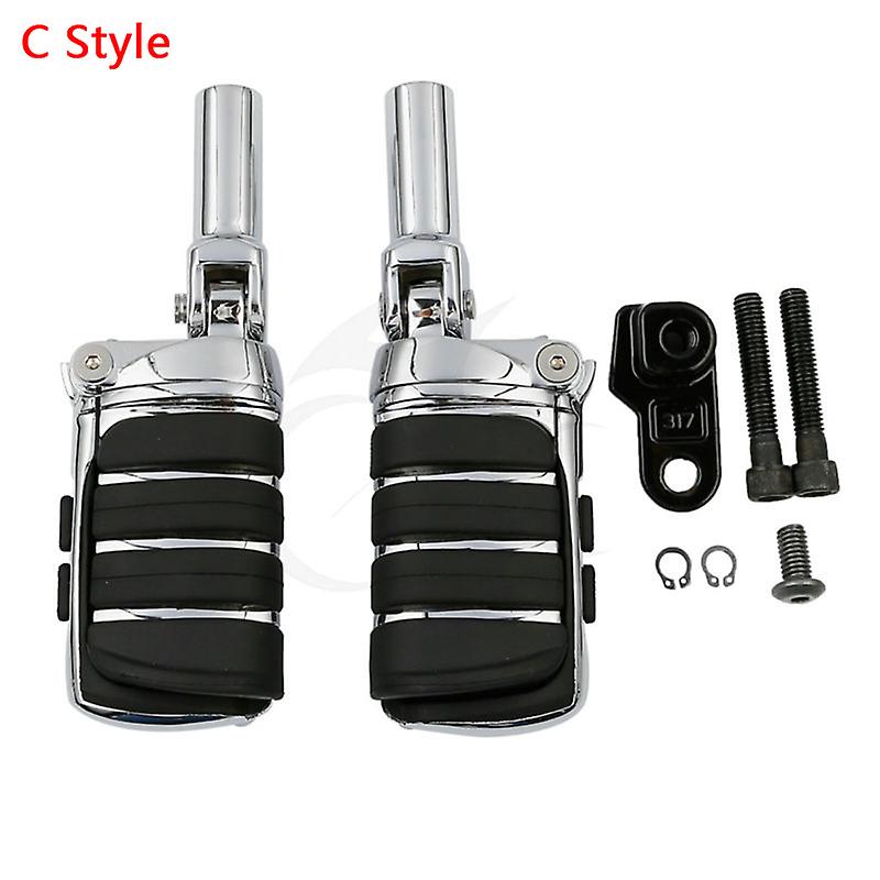 Born Pretty 4 Style Male Mount Stiletto Foot Pegs Footrests Fit For Harley Slim Fls 12-17 Flstsb 08-11