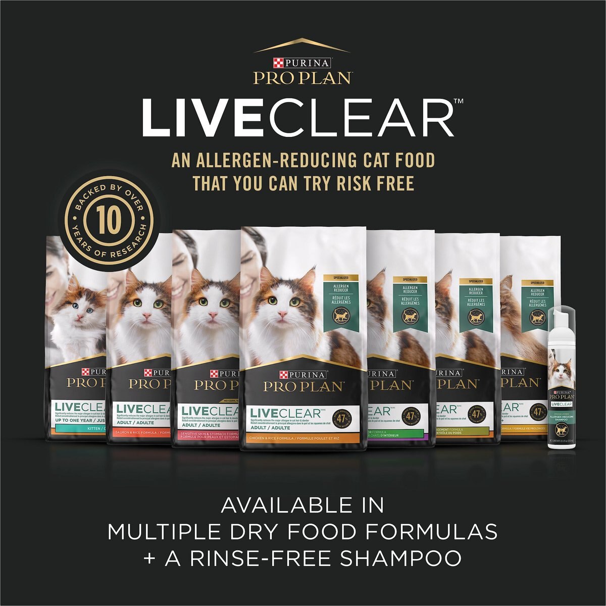 Purina Pro Plan LiveClear Kitten Chicken and Rice Formula Dry Cat Food