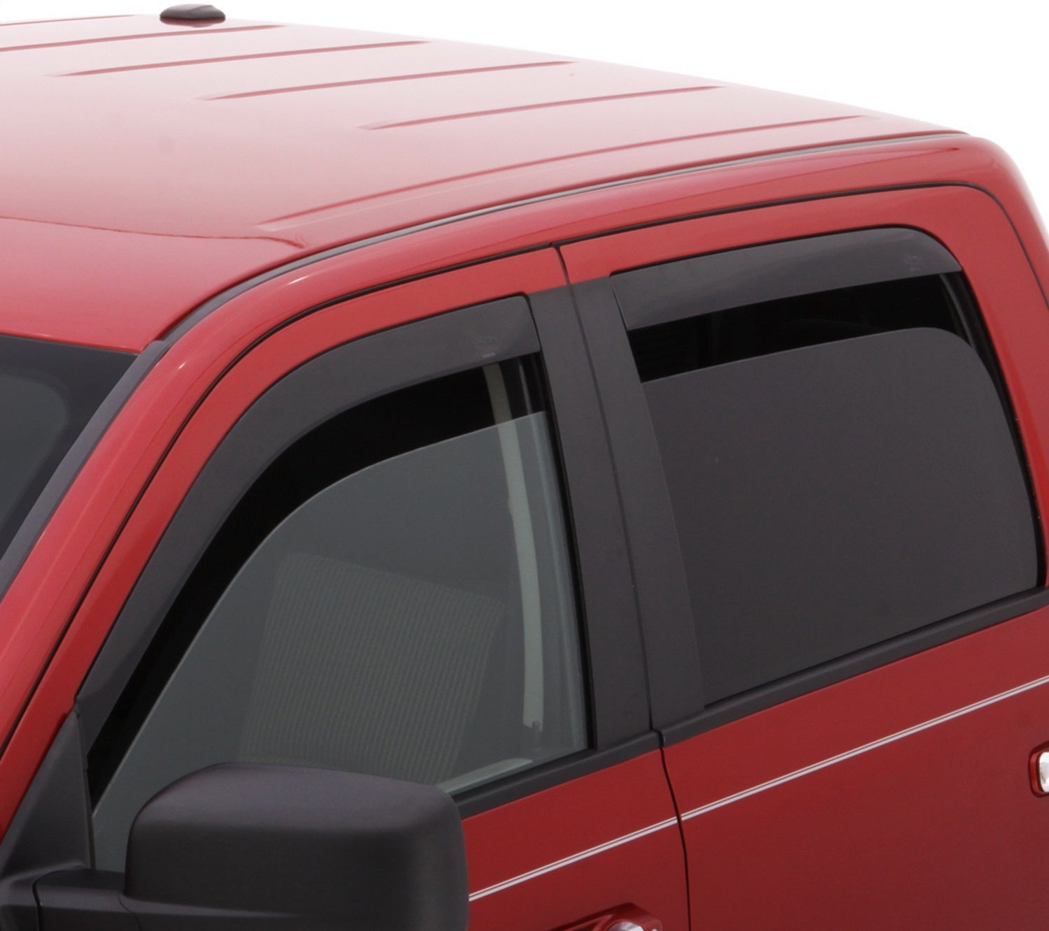 Auto Ventshade AVS 774075 Ventvisor Low Profile Matte Black Side Window Deflector， 4-pc set for 2019-2021 Chevrolet Silverado 1500/GMC Sierra 1500 Crew Cab