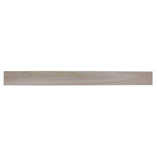 EVERMARK Expressions 6 ft. Contemporary Poplar Stain Grade Wood Shelf Mantel CONTP-72MTL