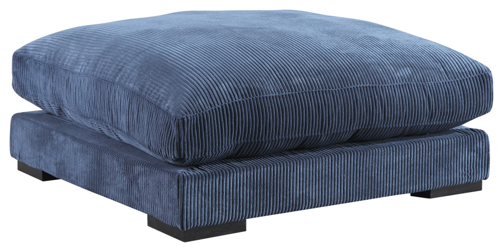 Tumble Ottoman Navy   Contemporary   Footstools And Ottomans   by Moe  x27s Home Collection  Houzz