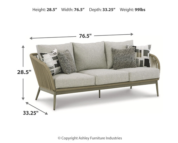 Swiss Valley Outdoor Sofa with 2 Lounge Chairs