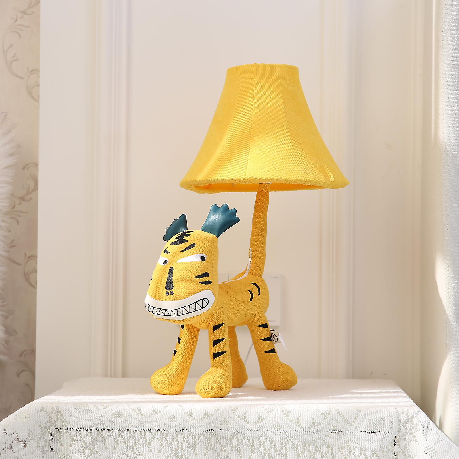 Tomfeel Tiger Lamp Usb Plug Animal Lamp Kids Table Lamp Night Light For Kids Lampshade For Children Bedroom Nursery Room With 7w Lightball No.309139