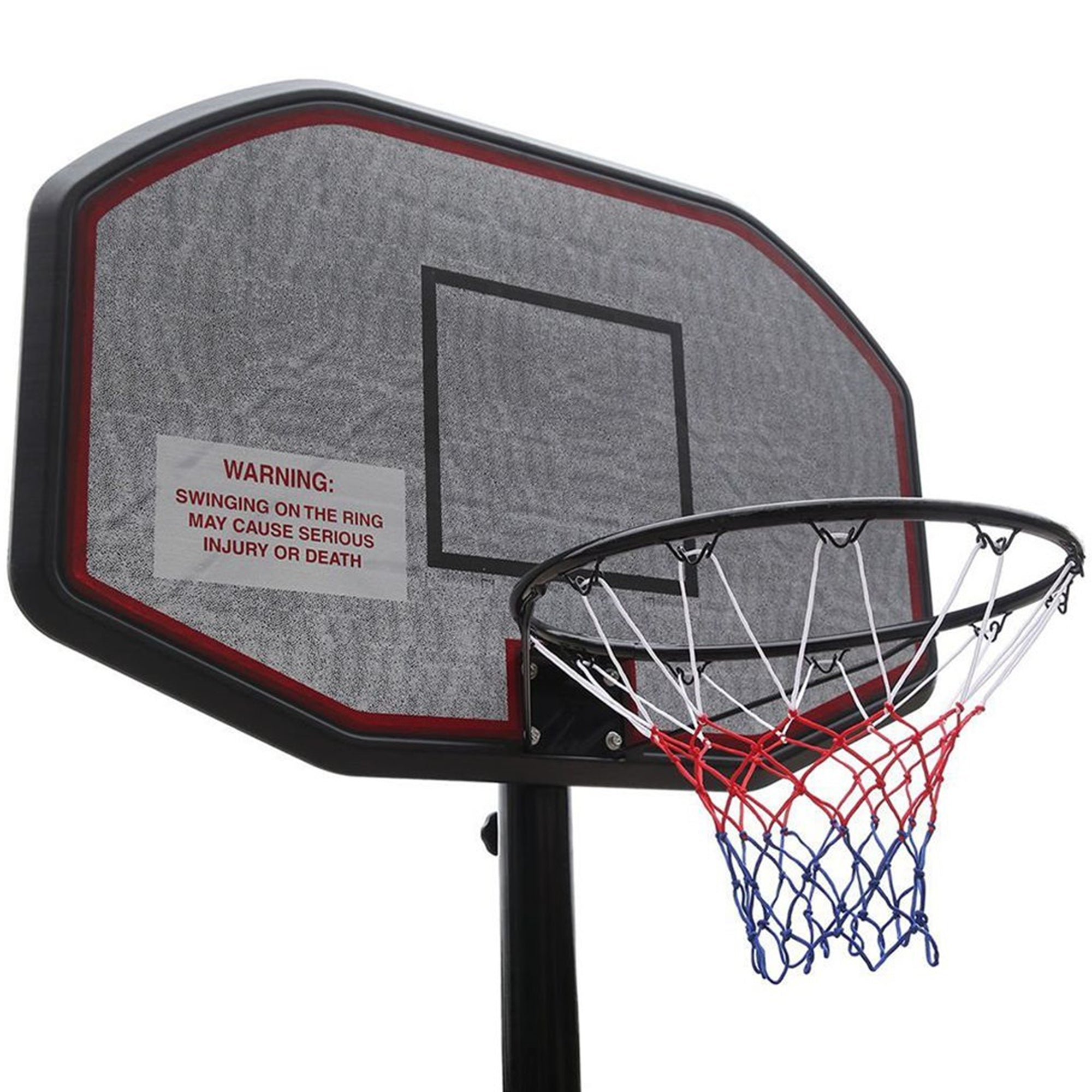 KL KLB Sport Portable Height Adjustable 43” Basketball Hoop Stand Backboard System for Kids Outdoor with Wheels