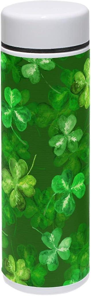 Vacuum Insulated Stainless Steel Water Bottle Trefoil Leaf Saint Patrick Day Thermos Tumblers Portable Hyrdoflask Travel Mug