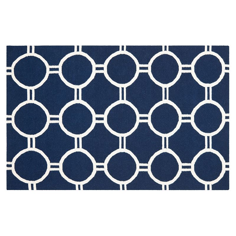 Safavieh Dhurries Roundlink Handwoven Flatweave Wool Rug