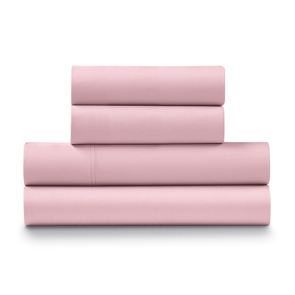 100% Cotton Percale Cool and Crisp Deep Pocket Sheet Set