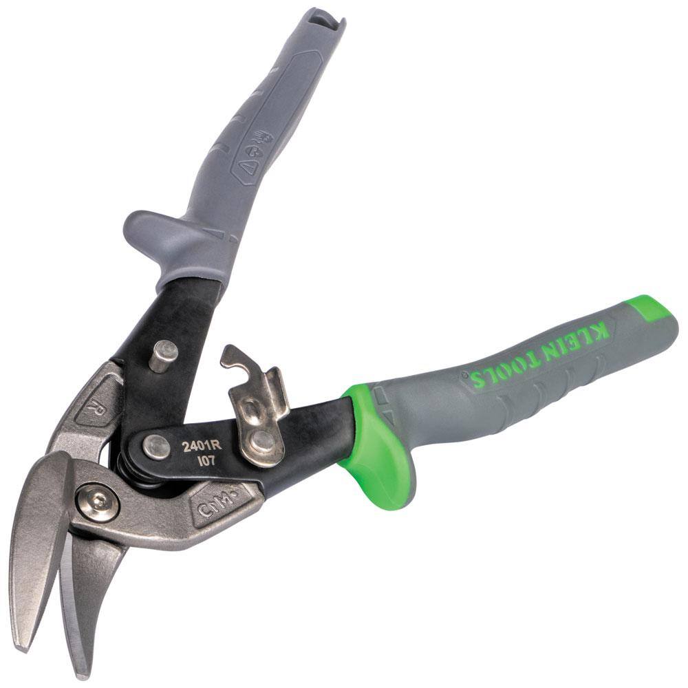 Klein Tools Offset Right-Cutting Aviation Snips 2401R