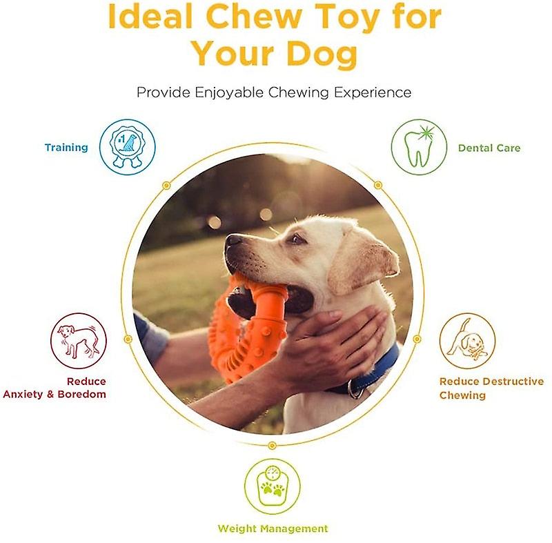 Indestructible rubber dog chew toy