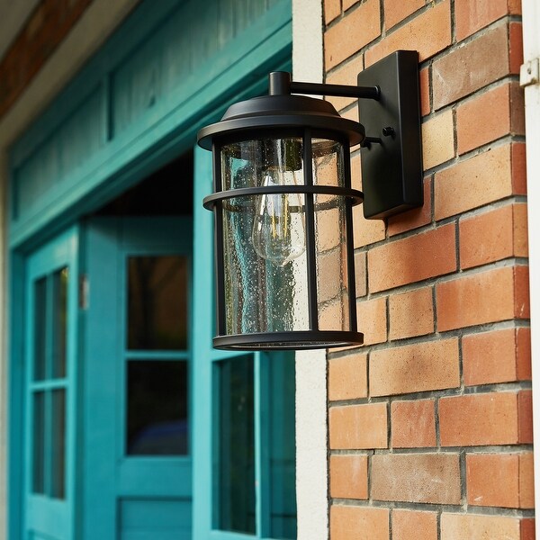 Chloe Transitional 1-light Black Outdoor Wall Lantern Shopping - The Best Deals on Outdoor Wall Lanterns | 39368006