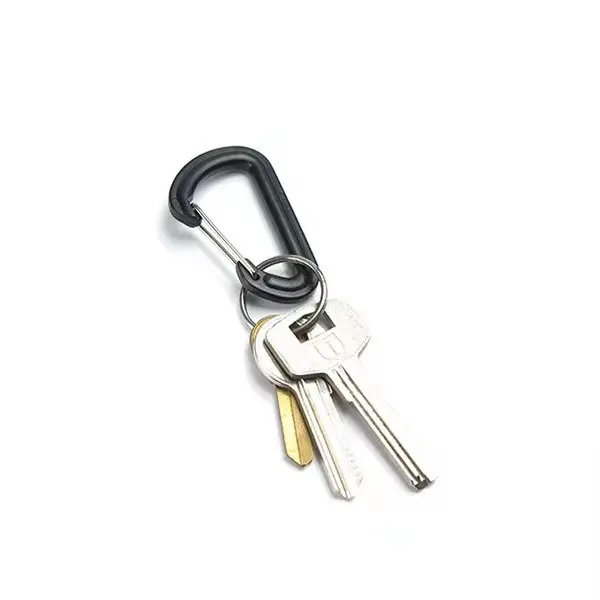 plastics Buckle Keychain Hook Climbing Button Carabiner Shape Camping Hiking Hook Multi Buckle