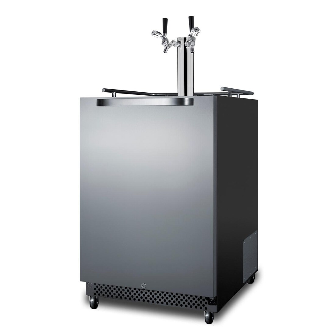 Summit Commercial Outdoor Rated Double Tap Beer Dispenser / Kegerator w/ TapLock