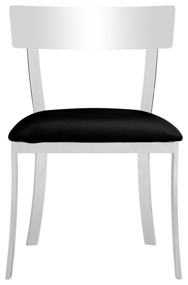 Liddie 19  x27 x27Dining Chair Set of 2 Black   Contemporary   Dining Chairs   by Virgil Stanis Design  Houzz