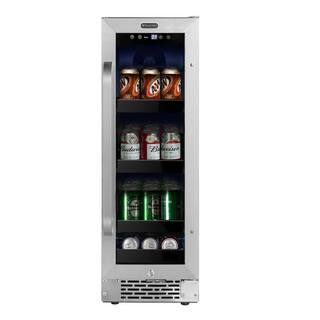 Whynter 12 in. 60-Can Beverage Cooler Undercounter Stainless Steel Refrigerator BBR-638SB