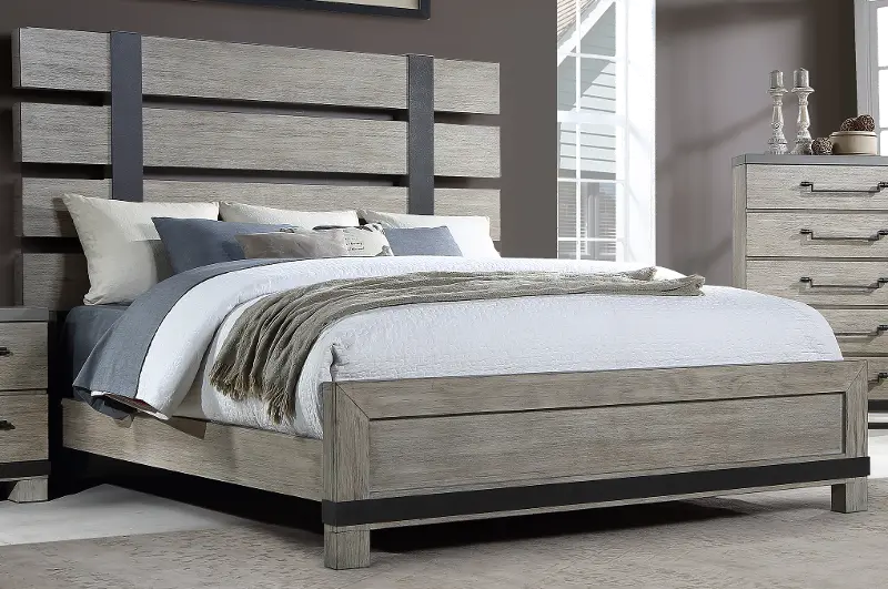 Perry Gray Queen Bed