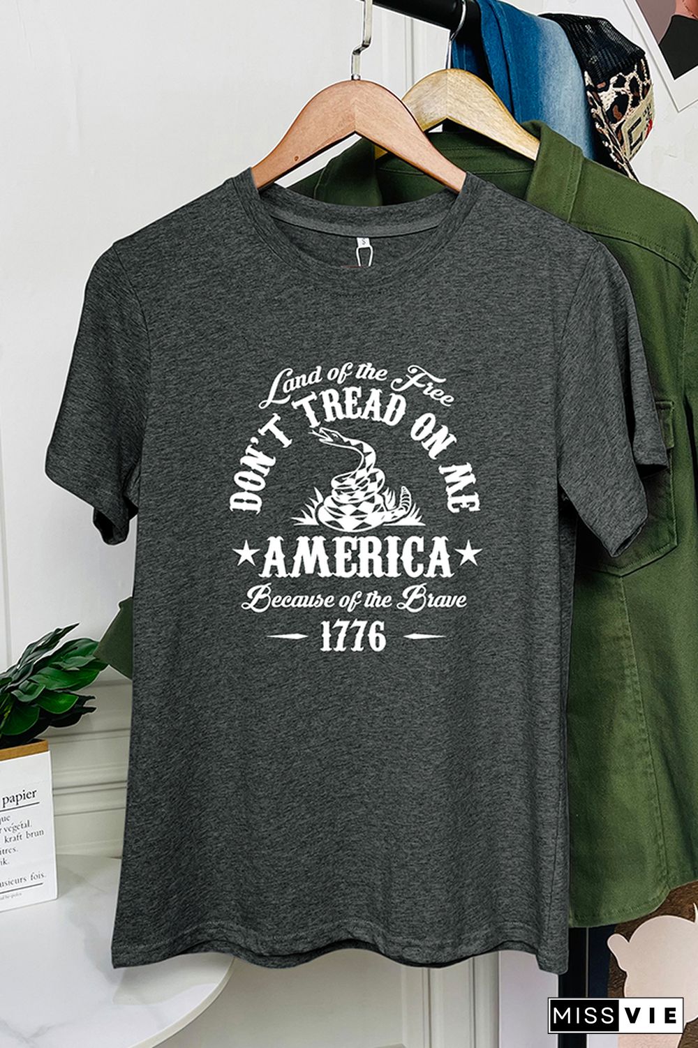 Dont' Tread On Me Graphic T-Shirt Wholesale