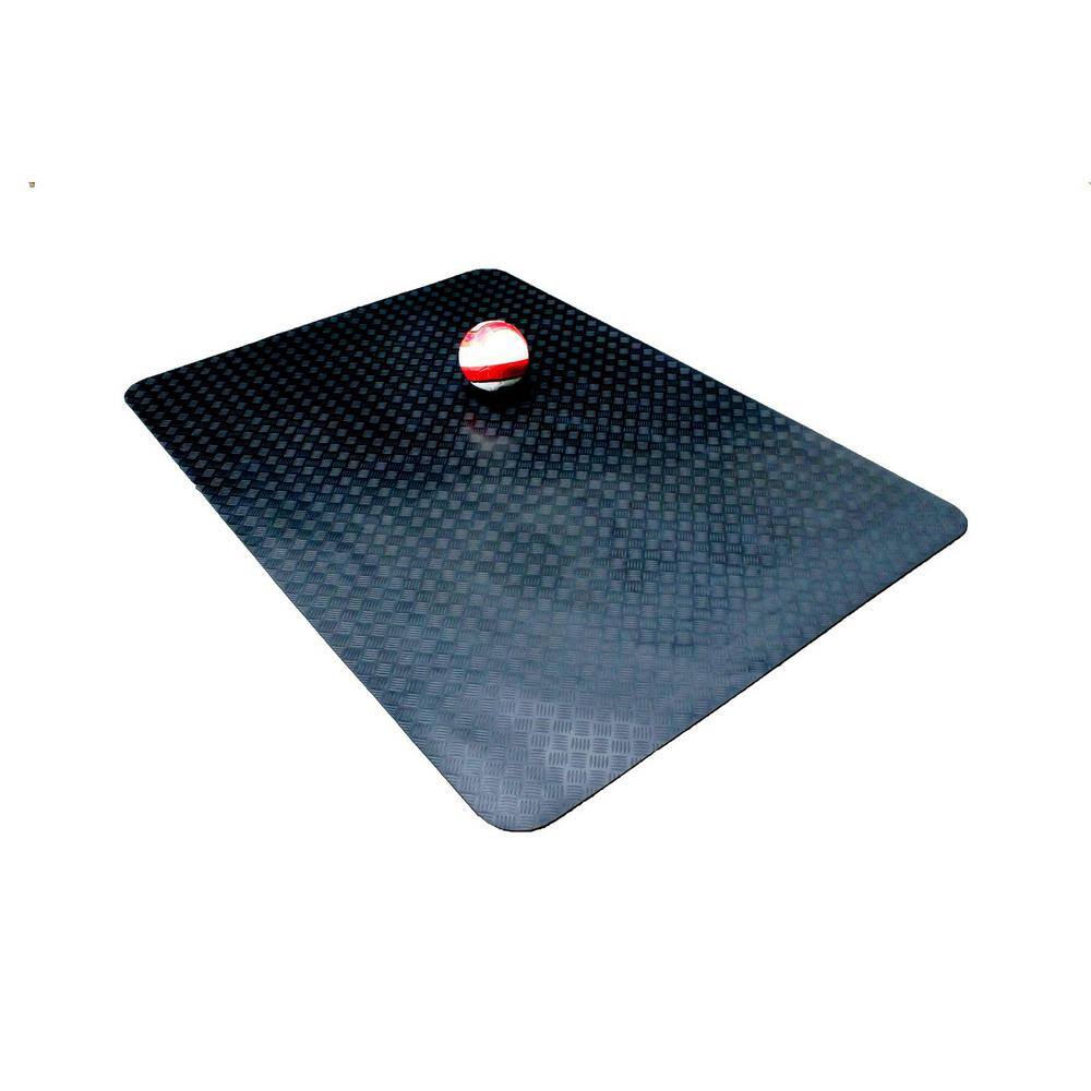 5 ft. x 7 ft. Black CommercialResidential Rubber Garage Matting WBGM57BK