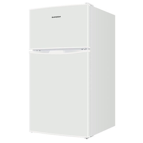 3.2 cu.ft. Mini Refrigerator with Freezer， Reversible Single Door， Energy Saving， Low Noise