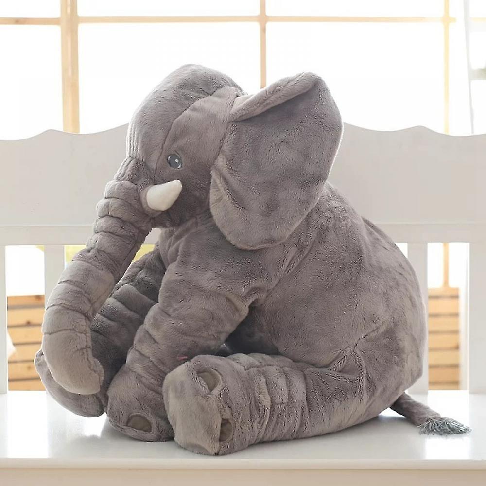 Elephant Stuffed Animal Plush，16in Cute Soft Gray Hugging Elephant Plushies Pillow Toys Doll Kawaii Birthday Gift For For Adults Kids Boys Girls