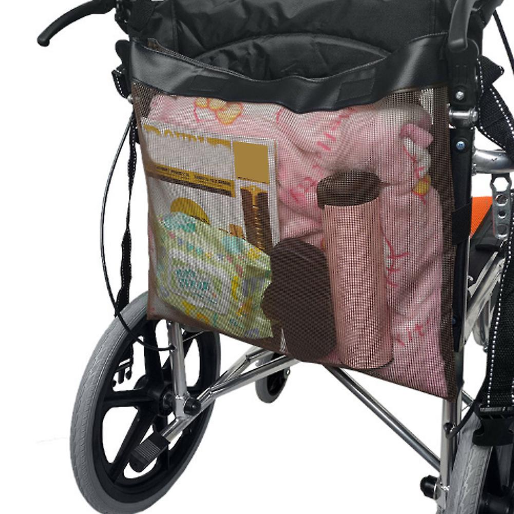 Hanging Breathable Baby Stroller Mesh Storage Bag Wheelchair Portable Storage Bag Organizer