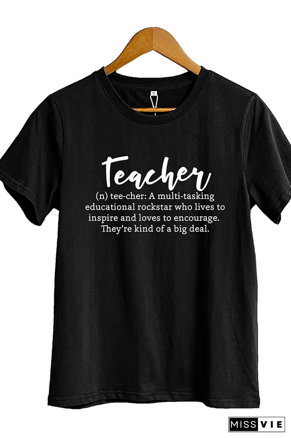 Teacher Definition Print Short Sleeve Graphic Tee Wholesale