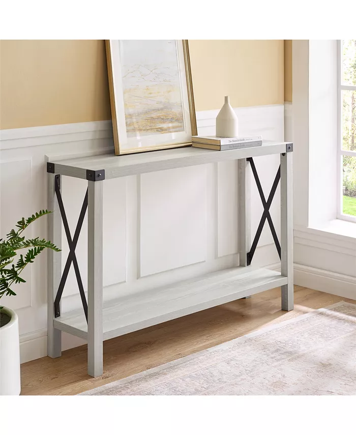 Walker Edison 46 Rustic Farmhouse Entryway Table