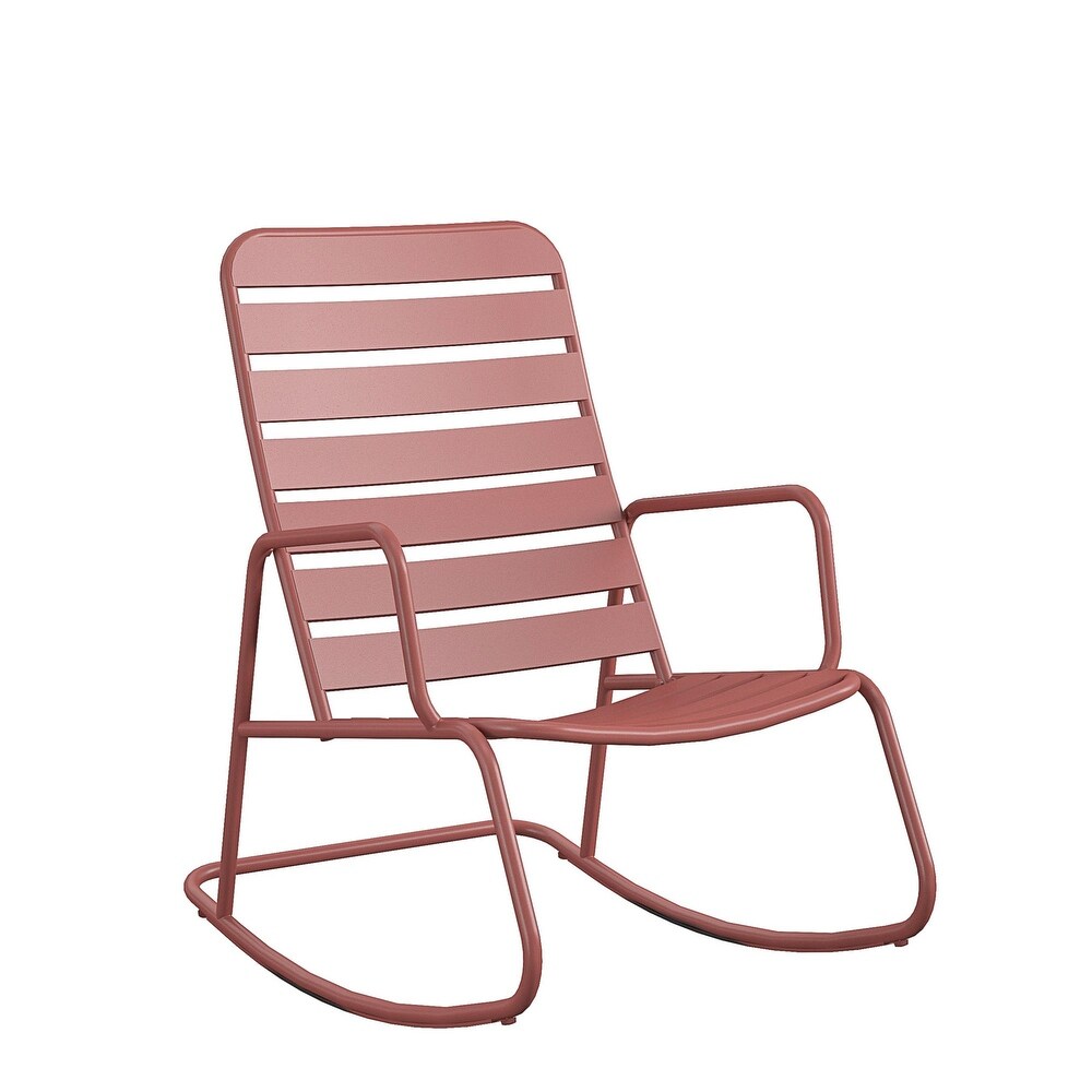 The Novogratz Poolside Collection Roberta Outdoor Rocking Chair