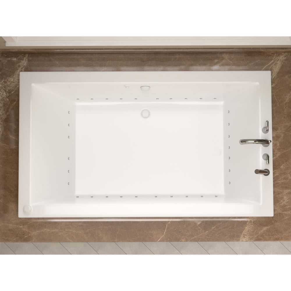 Universal Tubs Sapphire 72 in. Rectangular Drop-in Air Bath Tub in White HD4272VNCAL