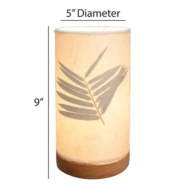 Handmade Paper Cylinder Mini Bamboo Lamp