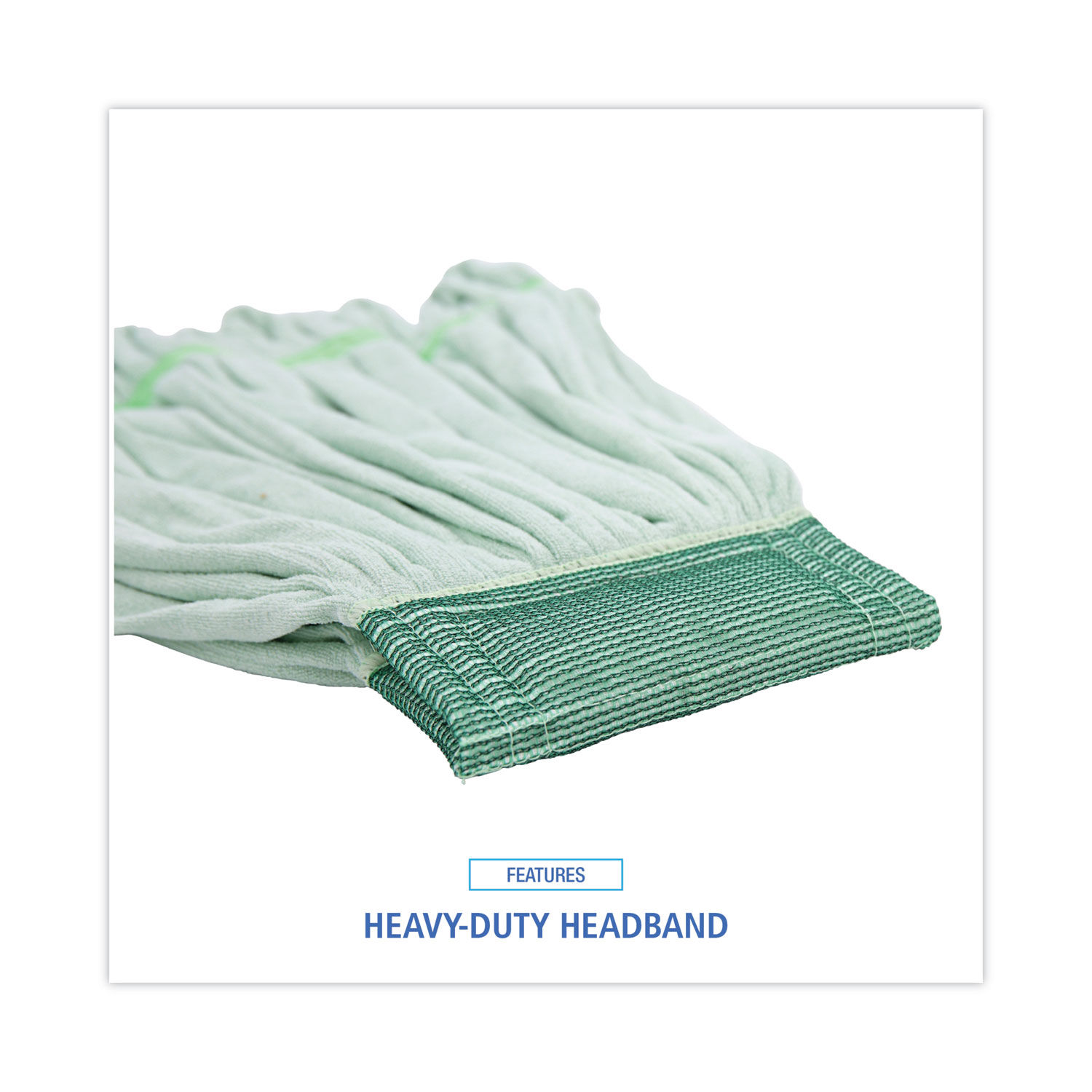 Microfiber Looped-End Wet Mop Head by Boardwalkandreg; BWKMWTMG