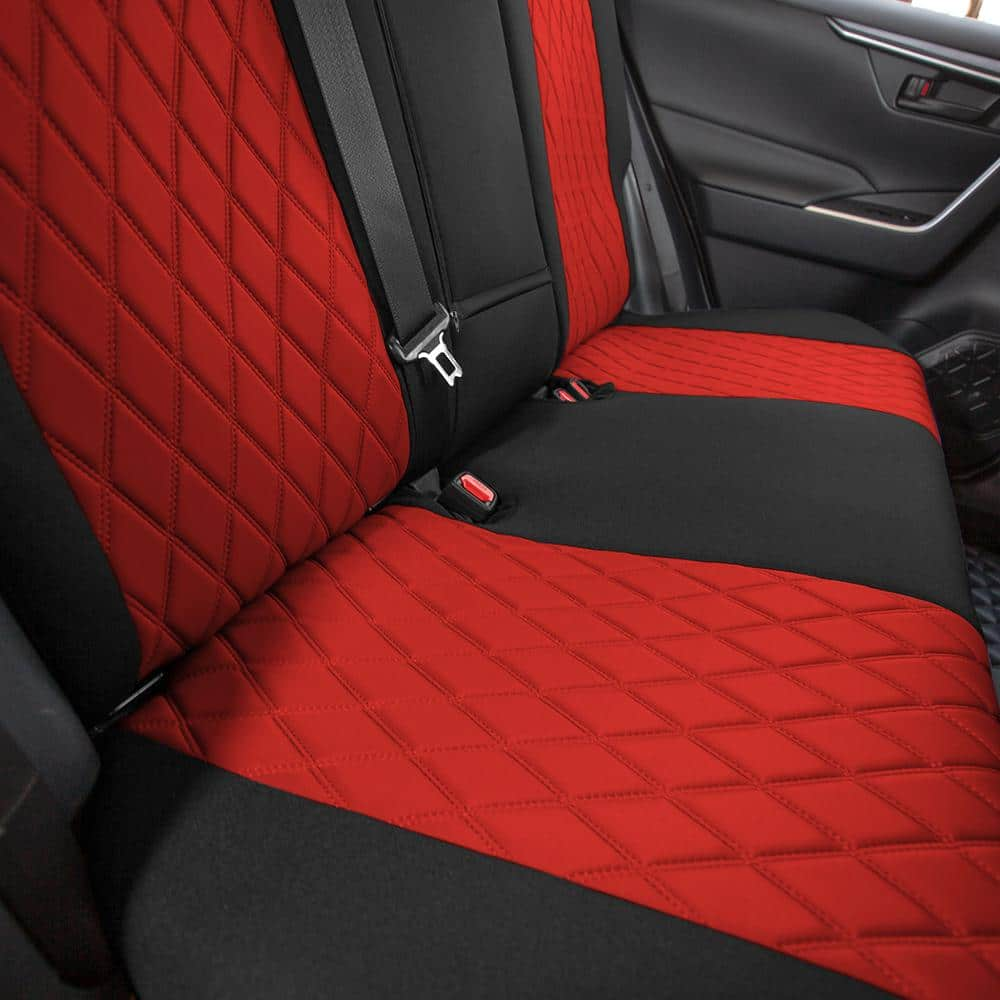 FH Group Neosupreme Custom Fit Seat Covers for 2019-2022 Toyota Rav4 LE to XLE to Limited DMCM5011RED-FULL