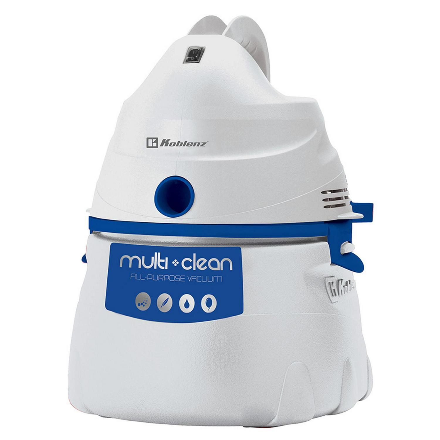 KOBLENZ DESIGNER SERIES Wet-Dry-Blow Vacuum 3 Gallon， 2 Peak HP 3-in-1 Vac (WD-380K2B)