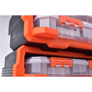 TACTIX 38-Compartment Rack with 6 Small Parts Organizer 320672