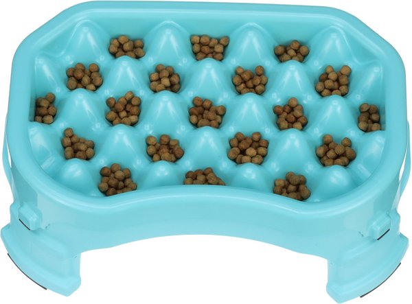 Neater Pets Adjustable Non-Skid Plastic Slow Feeder Dog and Cat Bowl