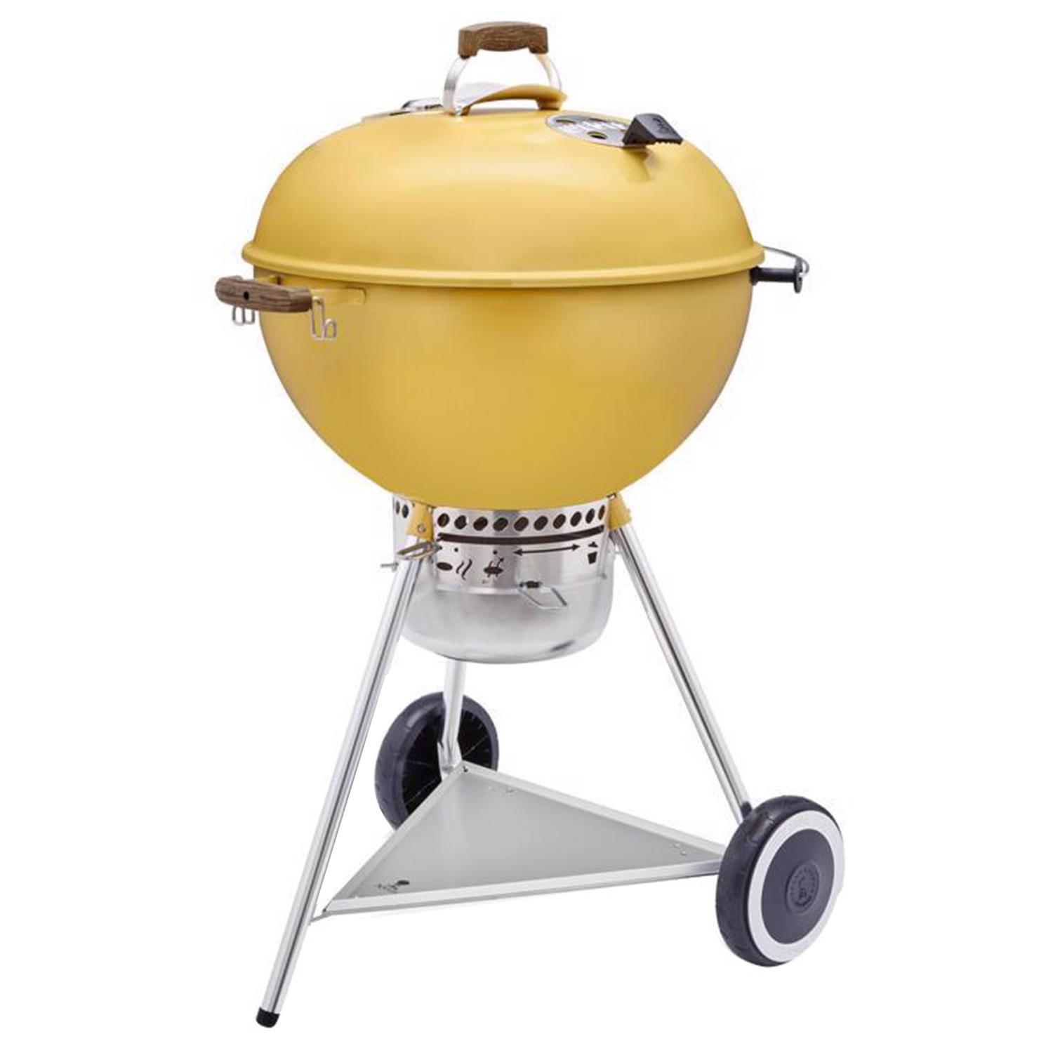 Weber 22 in. 70th Anniversary Kettle Charcoal Grill Hot Rod Yellow