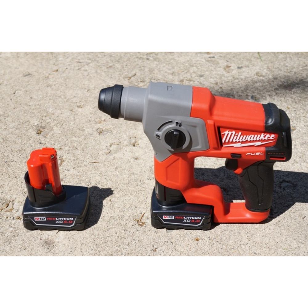 Milwaukee M12 FUEL 12V Lithium-Ion Brushless Cordless 5/8 in. SDS-Plus Rotary Hammer Kit with 6.0Ah Battery (2416-21XC-48-11-2460)