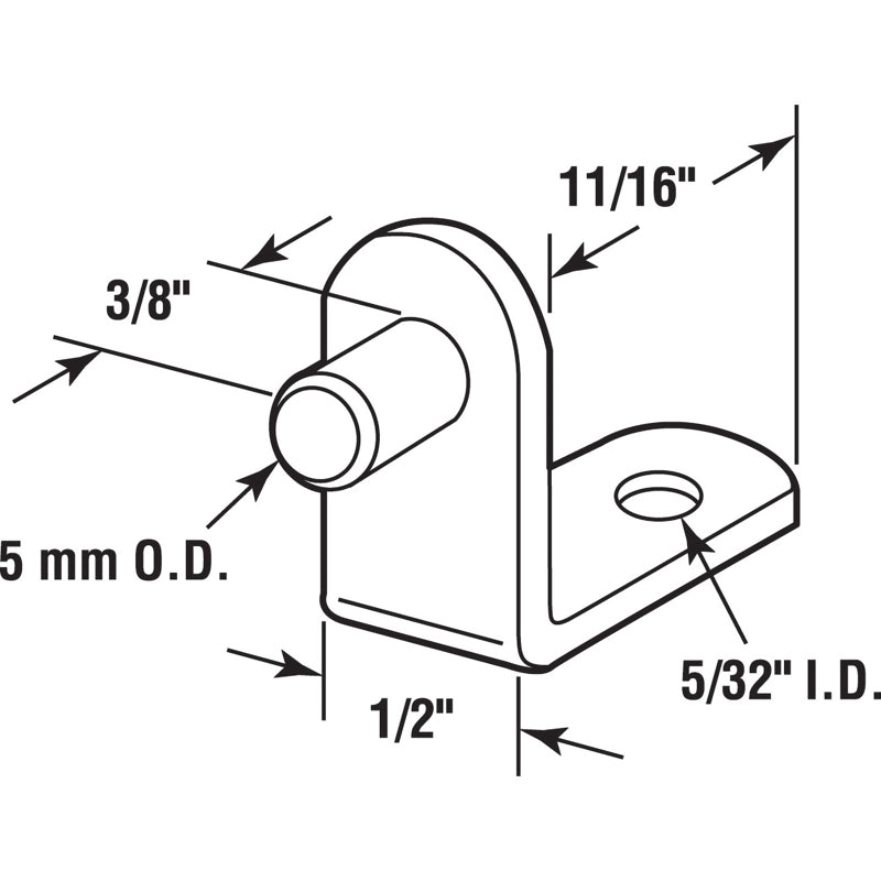 SHELF SUPPORT5MM BRS CD8