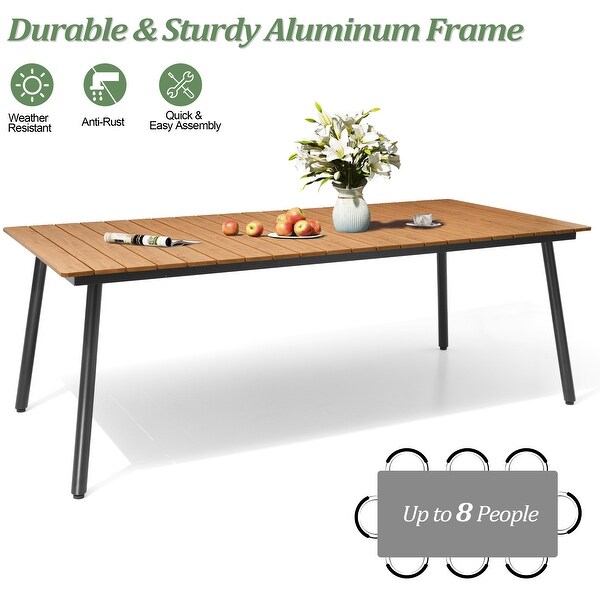 VredHom Outdoor Patio Aluminum Dining Table