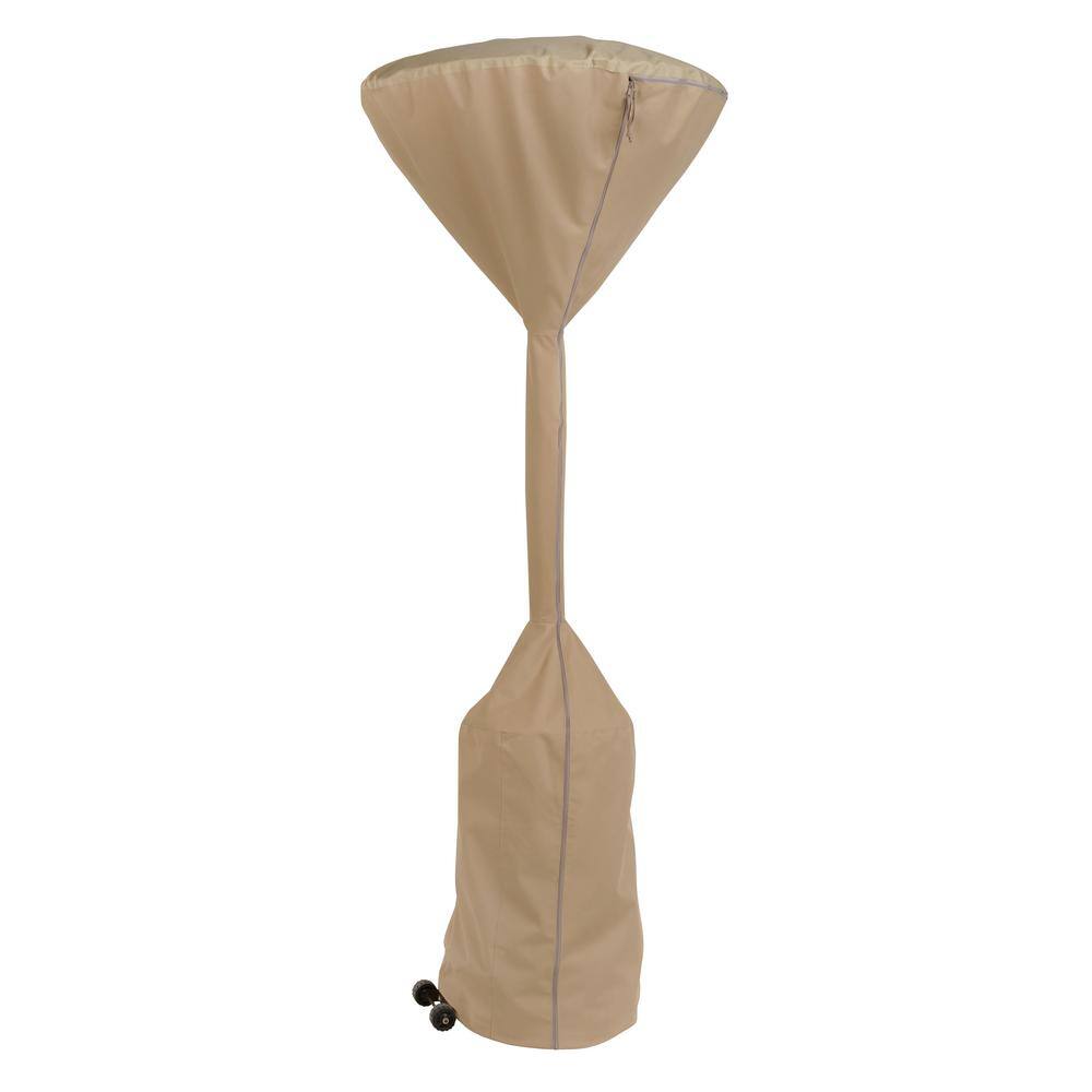 MODERN LEISURE Basics Water Resistant Outdoor Stand Up Patio Heater Cover， 30 in. W x 95 in. H， Beige 3214A