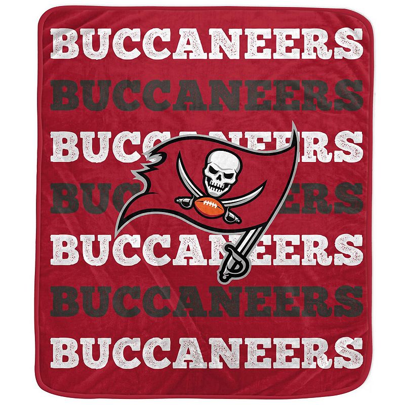 Pegasus Tampa Bay Buccaneers 60'' x 70'' Logo Wordmark Plush Blanket