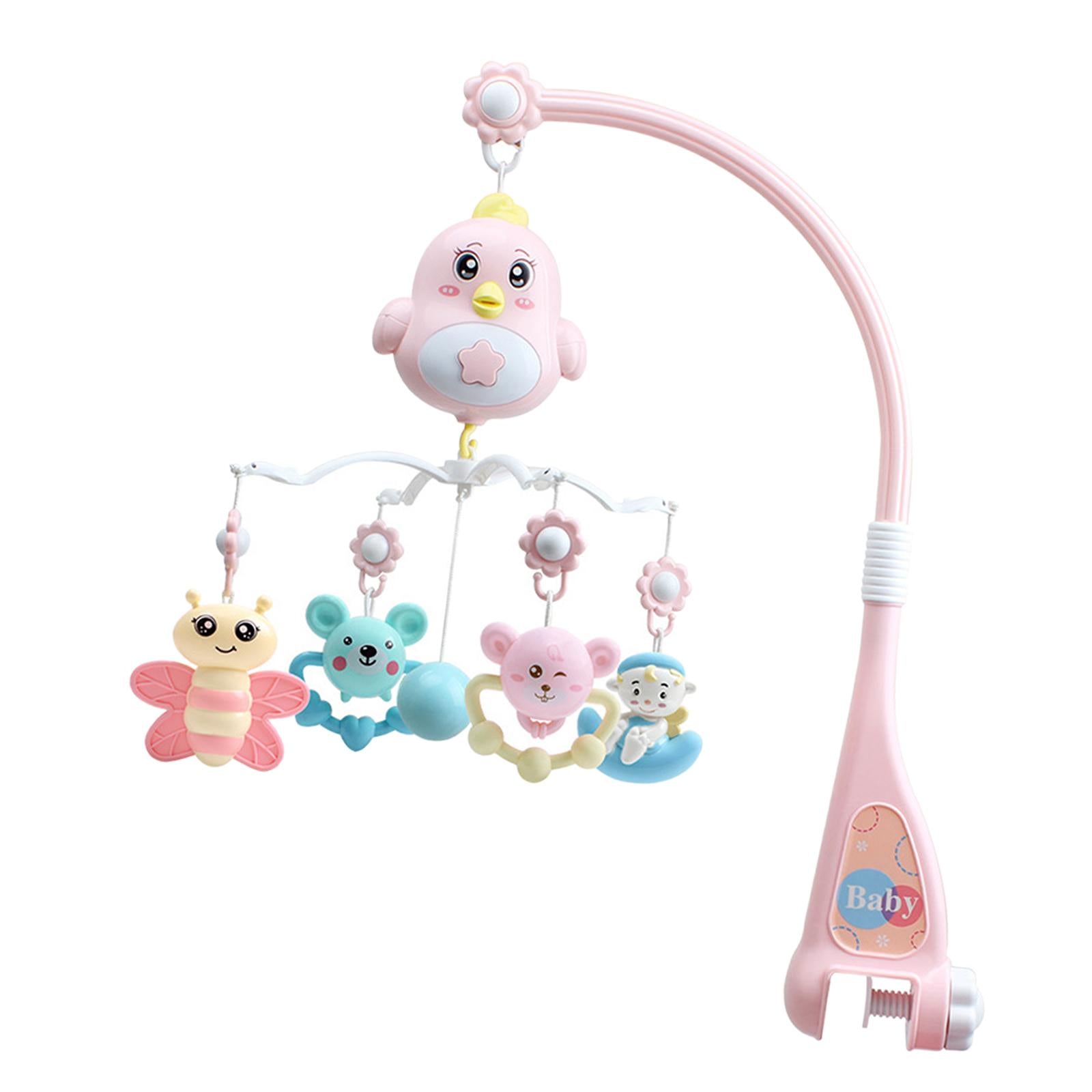 Musical Crib Mobile Hanging Rotating Rattles for Ages 0+ Months Nursery Toys