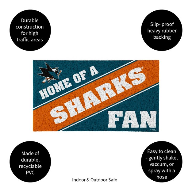 Evergreen San Jose Sharks Pvc Mat Color