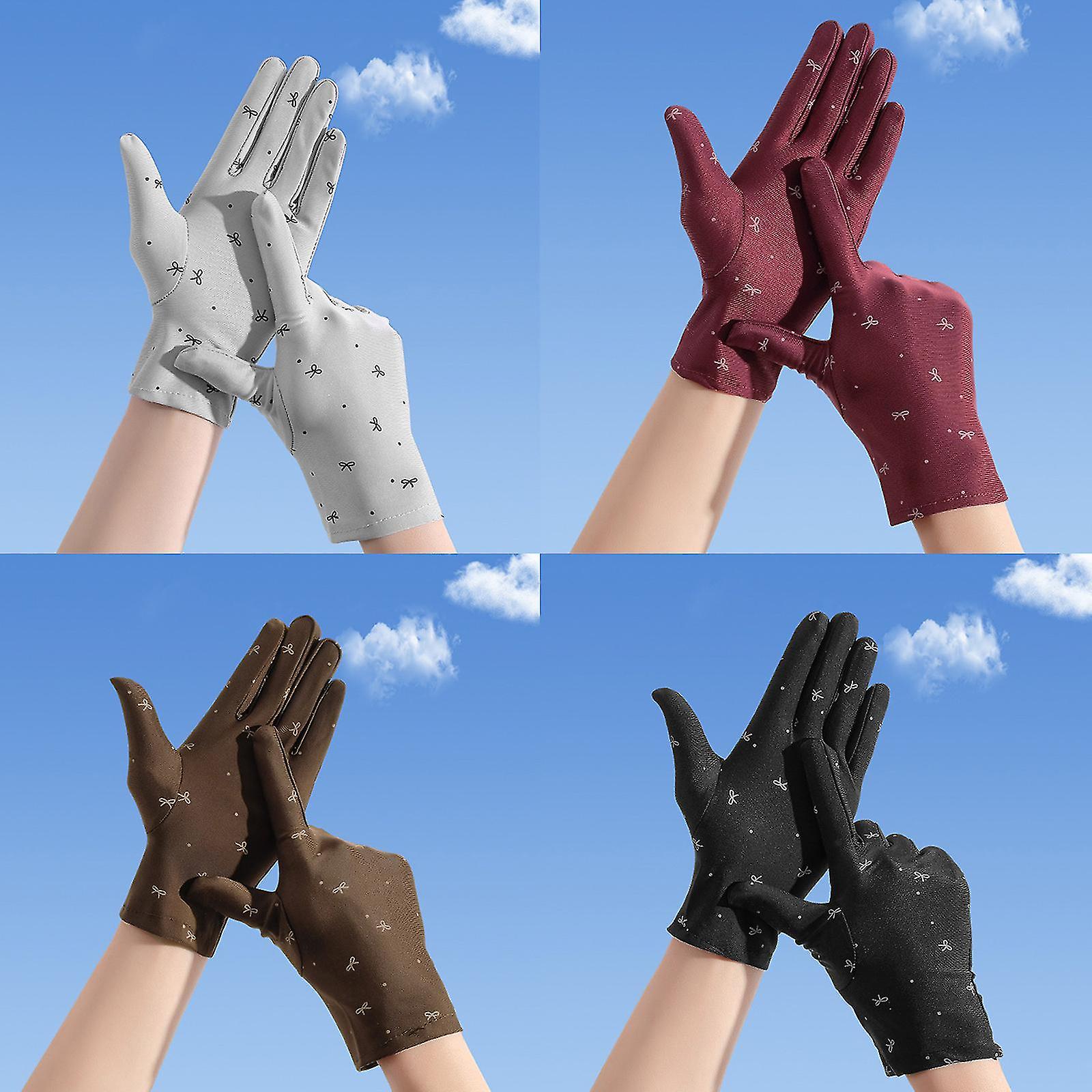 Women Driving Riding Mitten Sunscreen Gloves Ultra-thin Gloves For Riding