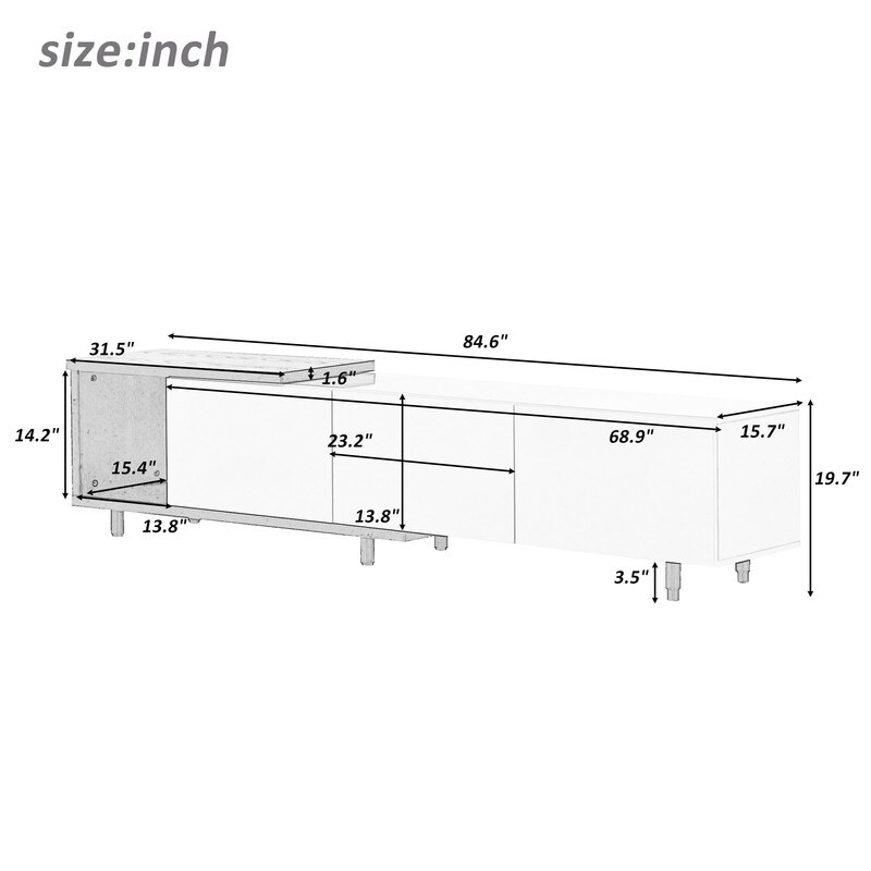 Mondern Stylish TV Stand TV Cabinet for 80+inch TV