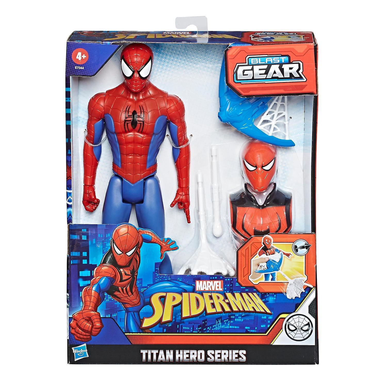 Marvel Spider-Man Titan Hero Figure Spider-Man With Blast Gear Louncher 30cm