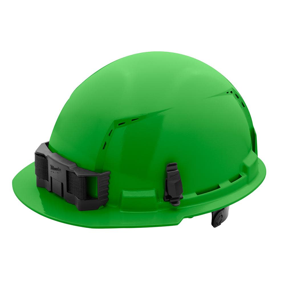 MW Green Front Brim Vented Hard Hat with 6pt Ratcheting Suspension Type 1 Class C 48-73-1226 from MW