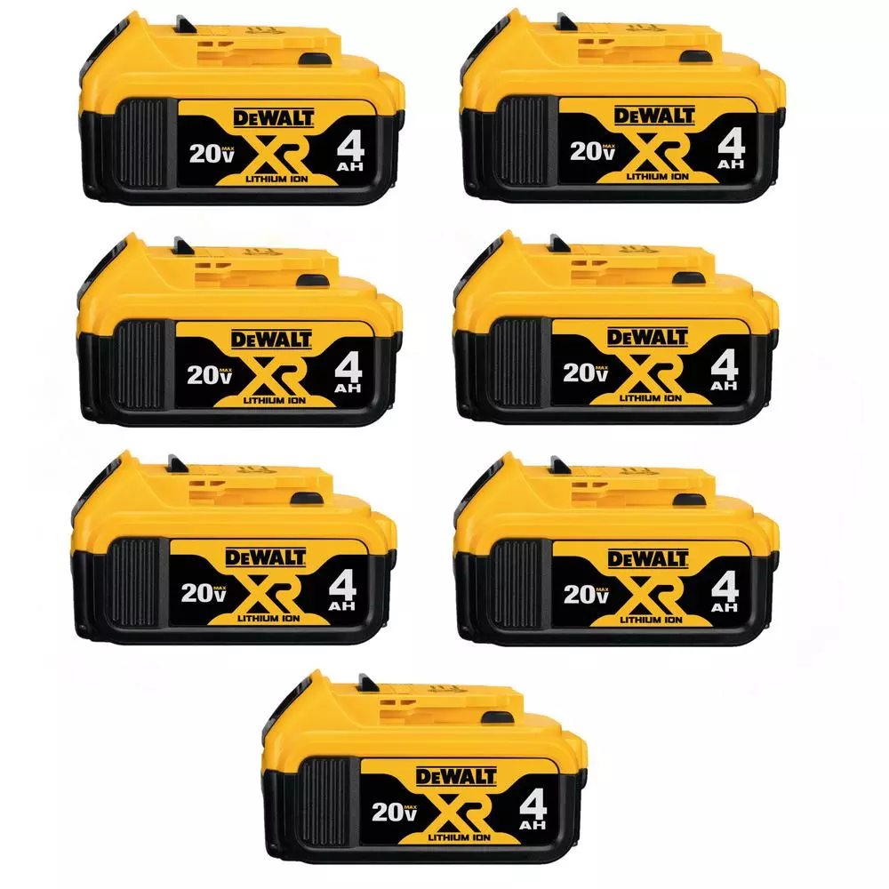 DEWALT 20-Volt MAX XR Premium Lithium-Ion 4.0Ah Battery Pack (7-Pack) and#8211; XDC Depot