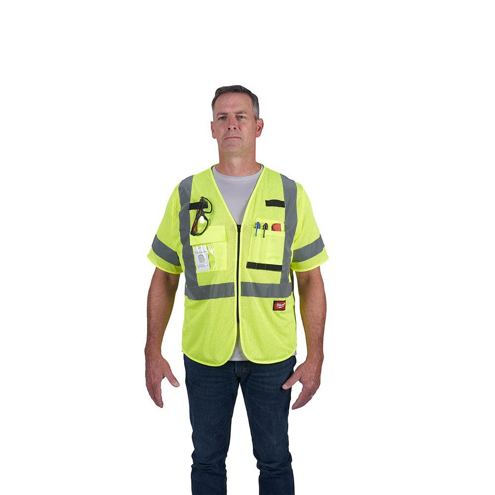 MW High Vis Safety Vest Class 3 Mesh 48-73-5131M910 from MW