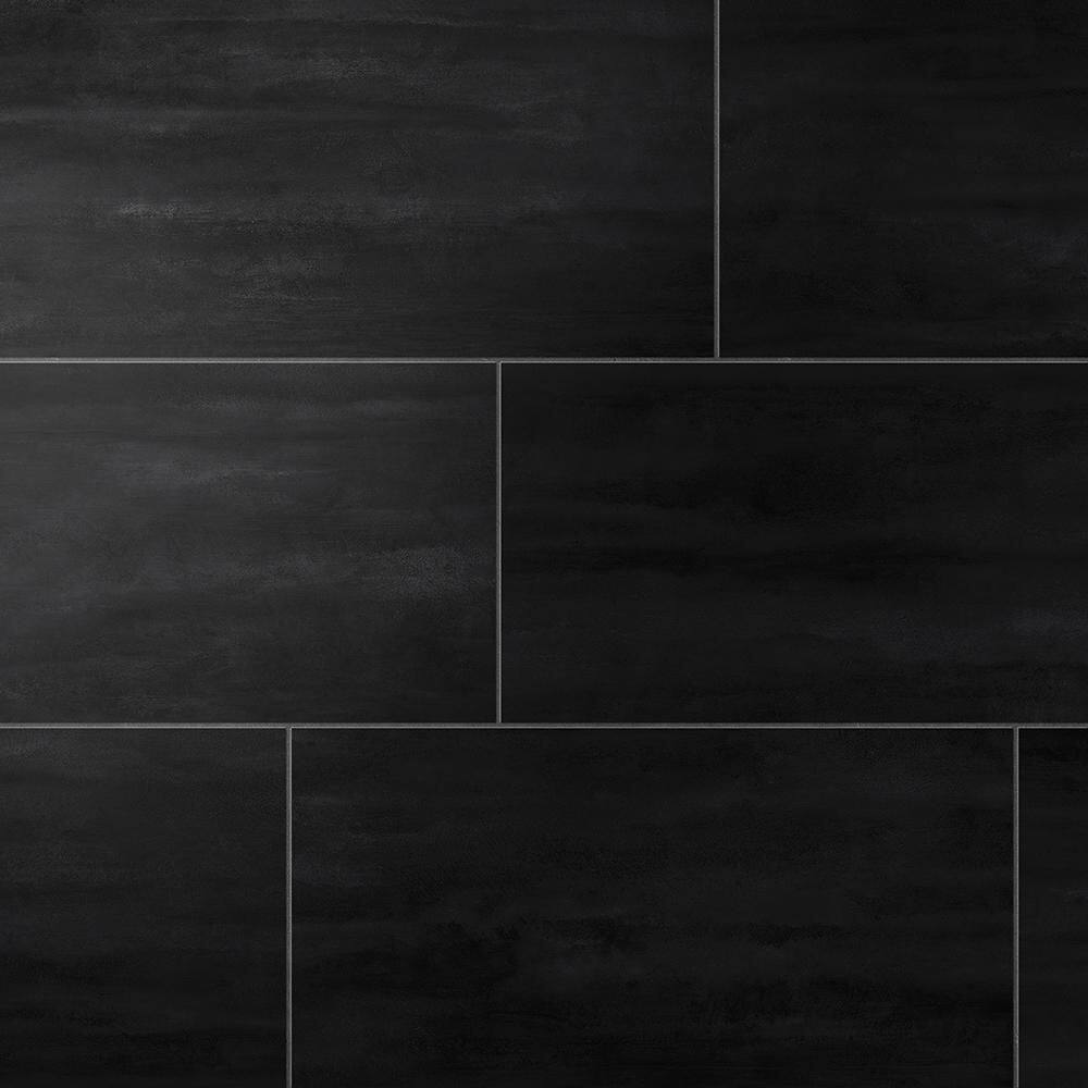 Corso Italia Ray Black 12 in. x 24 in. Porcelain Floor and Wall Tile (15.50 sq. ft.Case) 610010002822