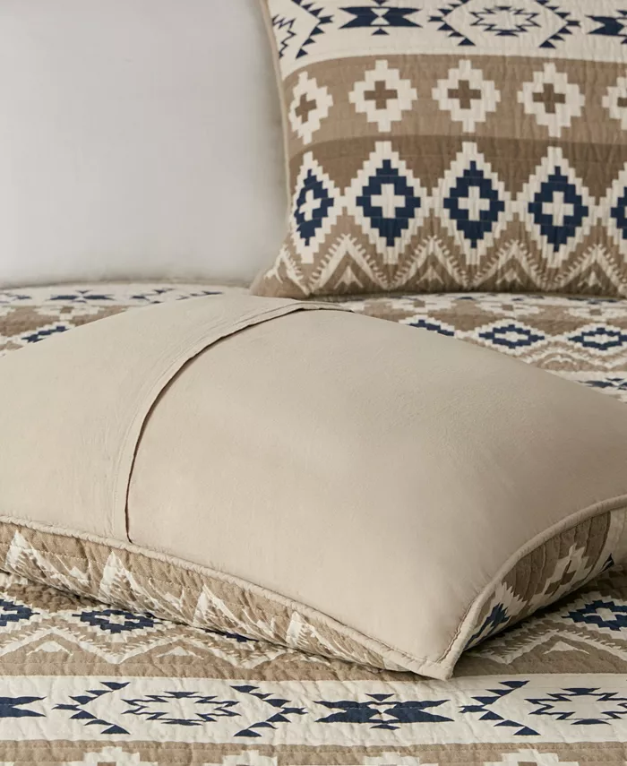 Woolrich Montana Printed Cotton Oversized 3 Piece Quilt Set， Full Queen